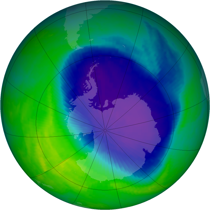 Ozone Map 2001-10-24